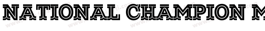 National Champion Medium Regular字体转换